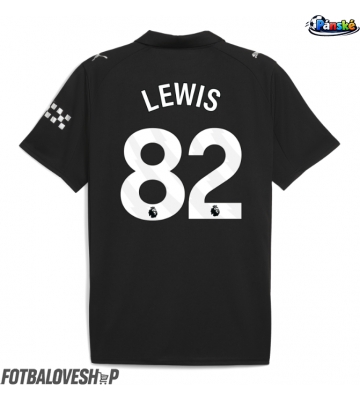 Manchester City Rico Lewis #82 Venkovní Dres 2025-26 Krátký Rukáv